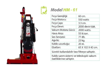 HAMRA HM 61 Camii Süpürgesi