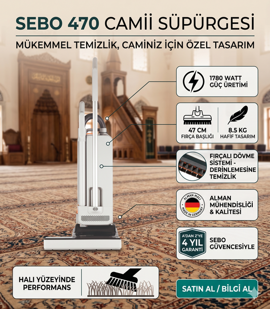 Sebo SEBO 470 Evolution Cami Süpürgesi